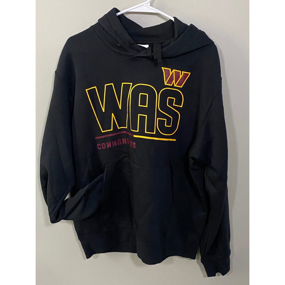 NWT Nike Washington Commanders Hoodie Mens Medium Black NFL Team Apparel Graphic